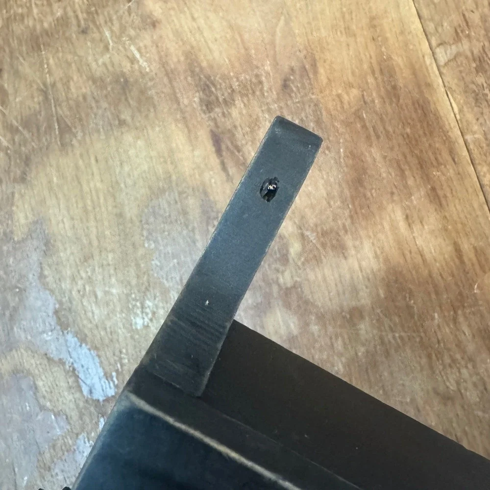 Rustic Black Wood Paper Towel Holder Wall Mount Shelf‎ Stand Farmhouse Kitchen
